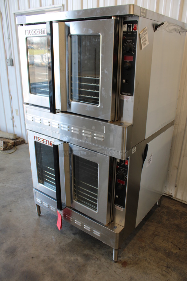 2 BRAND NEW! 2019 Blodgett Model Zephaire-200-G Stainless Steel Commercial Natural Gas Powered Full Size Bakery Depth Convection Ovens w/ View Through Doors, Metal Oven Racks and Thermostatic Controls. 30,000 BTU. 39x37x71. 2 Times Your Bid! - Image 5 of 12