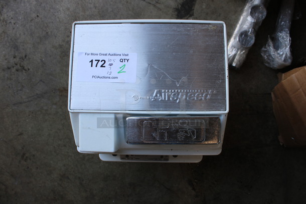 2 World Dryer Model WA 126 Metal Wall Mount Hand Dryers. 120 Volts, 1 Phase. 10.5x7x12. 2 Times Your Bid!  - Image 1 of 4