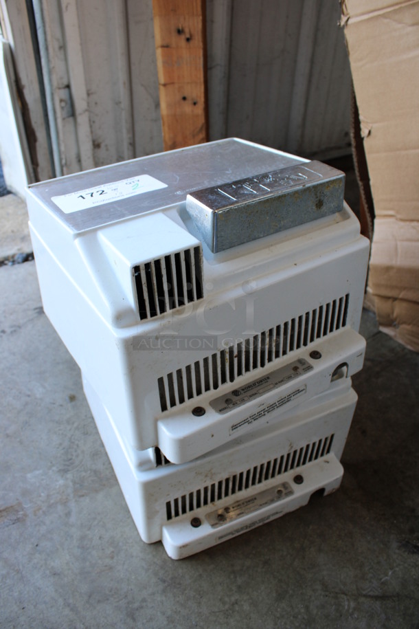 2 World Dryer Model WA 126 Metal Wall Mount Hand Dryers. 120 Volts, 1 Phase. 10.5x7x12. 2 Times Your Bid!  - Image 2 of 4