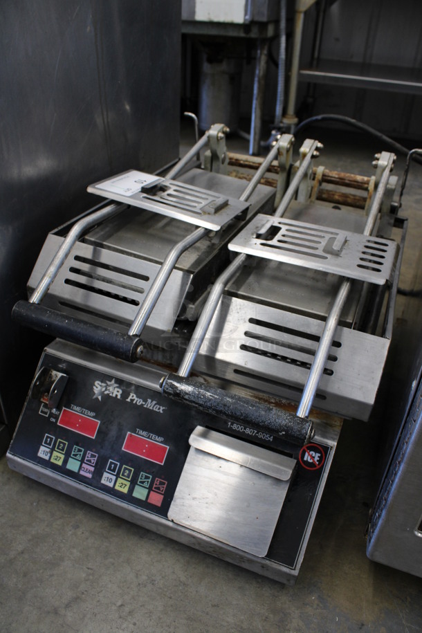 Star Pro-Max Stainless Steel Commercial Countertop Double Panini Press. 208 Volts, 1 Phase. 18x25x15 - Image 4 of 6