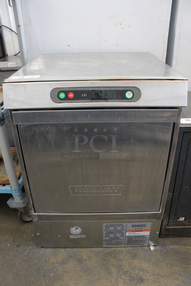 Hobart Model LXIH Stainless Steel Commercial Undercounter Dishwasher. 120/208-240 Volts, 1 Phase. 24x26x33.5