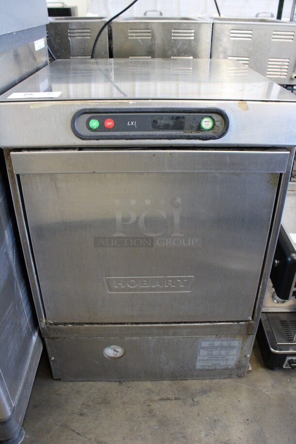 Hobart Model LXIH Stainless Steel Commercial Undercounter Dishwasher. 120/208-240 Volts, 1 Phase. 24x26x33.5