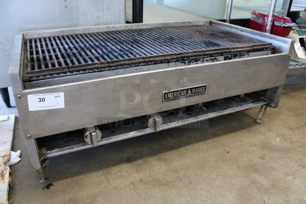 American Range Stainless Steel Commercial Countertop Natural Gas Powered Charbroiler Grill. 44x24x18 - Image 3 of 6