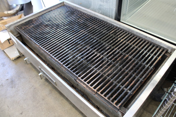 American Range Stainless Steel Commercial Countertop Natural Gas Powered Charbroiler Grill. 44x24x18 - Image 5 of 6