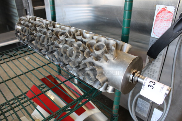 Rondo Stainless Steel Flower Shaped Donut Dough Rolling Pin. Goes GREAT w/ Item #5! 32x6x6 - Image 1 of 5