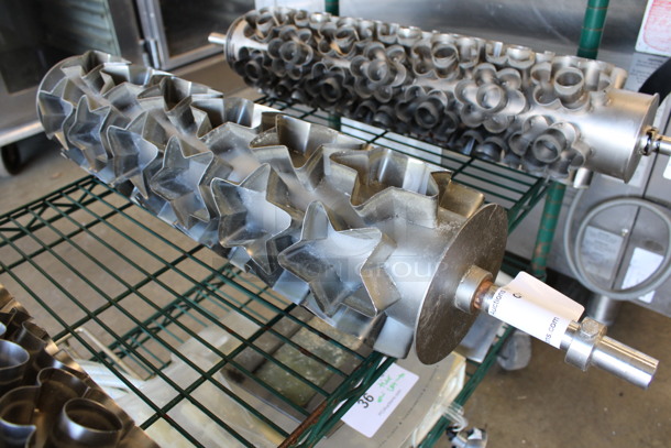 Rondo Stainless Steel Star Shaped Donut Dough Rolling Pin. Goes GREAT w/ Item #5! 32x6x6 - Image 1 of 5