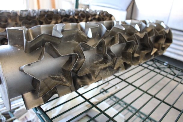 Rondo Stainless Steel Star Shaped Donut Dough Rolling Pin. Goes GREAT w/ Item #5! 32x6x6 - Image 3 of 5