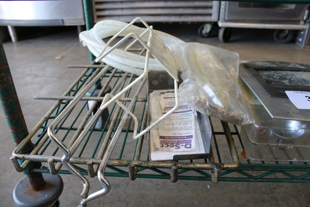 ALL ONE MONEY! Lot of Various Items Including Clock, Light Fixture and Rack Pieces! - Image 2 of 3
