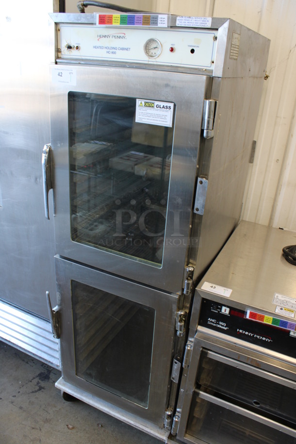 Henny Penny Model HC-900 Stainless Steel Commercial Heated Holding Cabinet on Commercial Casters. 120 Volts, 1 Phase. 24.5x31x71. Cannot Test Due To Plug Style - Image 3 of 7