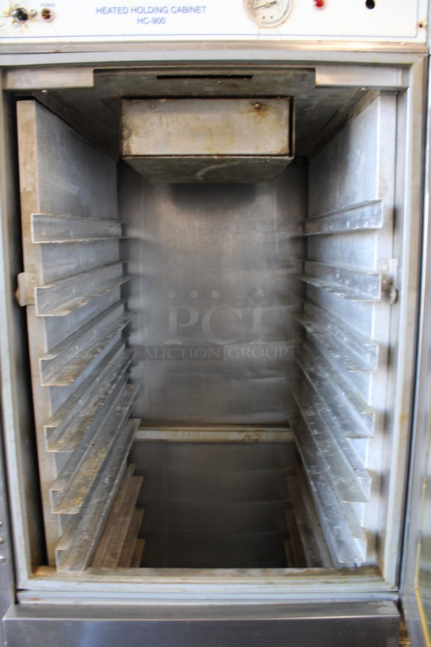 Henny Penny Model HC-900 Stainless Steel Commercial Heated Holding Cabinet on Commercial Casters. 120 Volts, 1 Phase. 24.5x31x71. Cannot Test Due To Plug Style - Image 5 of 7