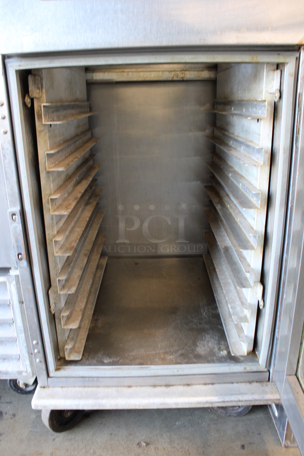 Henny Penny Model HC-900 Stainless Steel Commercial Heated Holding Cabinet on Commercial Casters. 120 Volts, 1 Phase. 24.5x31x71. Cannot Test Due To Plug Style - Image 6 of 7