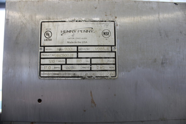 Henny Penny Model HC-900 Stainless Steel Commercial Heated Holding Cabinet on Commercial Casters. 120 Volts, 1 Phase. 24.5x31x71. Cannot Test Due To Plug Style - Image 7 of 7