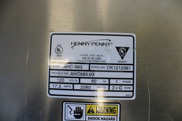 Henny Penny Model AHC-993 Stainless Steel Commercial Heated Holding SmartHold Cabinet. 120 Volts, 1 Phase. 24x30x38. Cannot Test Due To Plug Style - Image 6 of 7