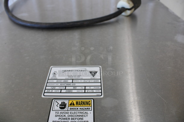 Henny Penny Model AHC-990 Stainless Steel Commercial Heated Holding Cabinet on Commercial Casters. 120 Volts, 1 Phase. 24.5x31x71. Cannot Test Due To Plug Style - Image 6 of 6