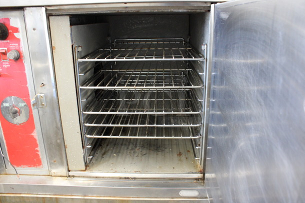 Blodgett Stainless Steel Commercial Electric Powered Half Size Convection Oven w/ Solid Door and Metal Oven Racks on Commercial Casters. 208-220 Volts, 1 Phase. 30x26x50.5 - Image 5 of 7