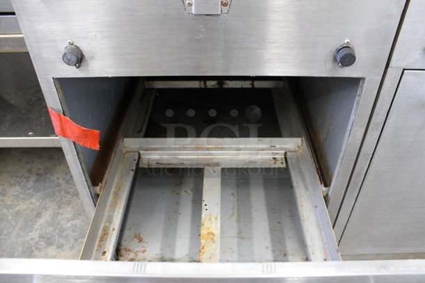 General Electric Model CK40 Stainless Steel Commercial Floor Style Electric Powered Deep Fat Fryer w/ 2 Metal Fry Baskets. 480 Volts, 1/3 Phase. 20x28x41 - Image 6 of 7