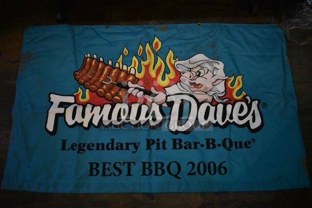 3 Banners; 2 Famous Daves and Tutti Fruitti. Includes 58x35. 3 Times Your Bid!