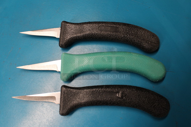 3 Sharpened Stainless Steel Poultry Knives. 7.5