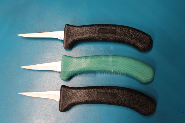 3 Sharpened Stainless Steel Poultry Knives. 7.5