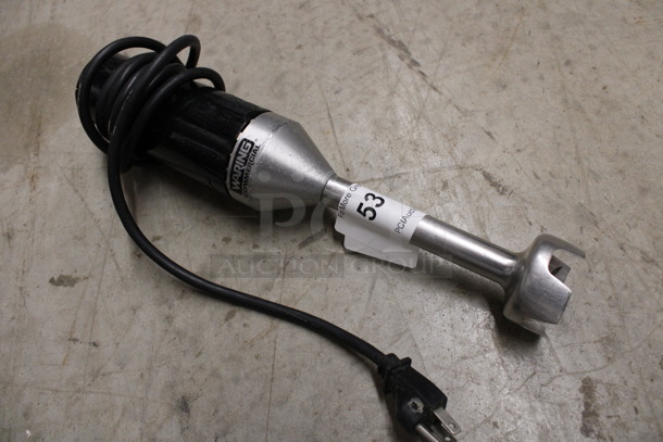 Waring Model WSB38C Commercial Metal Immersion Blender. 120 Volts, 1 Phase. 3x3x15. Tested and Working!