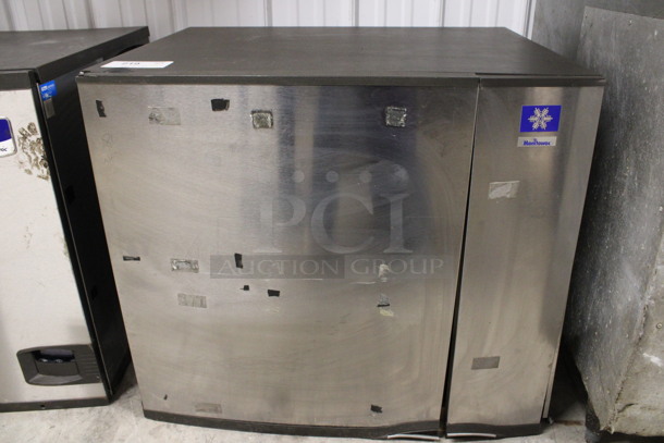 Manitowoc Model SY0894N Stainless Steel Commercial Ice Machine Head w/ Manitowoc Model JC0495 Remote Fan. 208-230 Volts, 1 Phase. 30x25x27