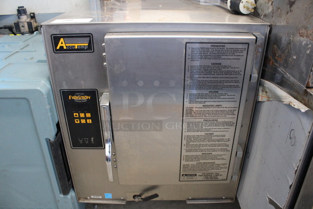 AccuTemp ENERGY STAR Stainless Steel Commercial Electric Powered Steam Cabinet. 208-240 Volts, 1 Phase. 23x25x30.5