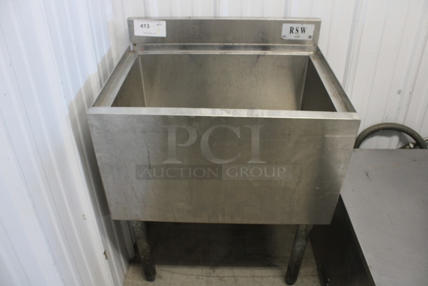 Stainless Steel Commercial Ice Bin. 24x18x34