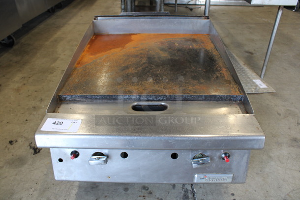 LATE MODEL Garland Stainless Steel Commercial Countertop Liquid Propane Gas Powered Flat Top Griddle. 24x30x17