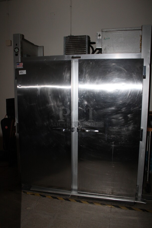 Traulsen Model GRI-2-32 LUT Stainless Steel Commercial 2 Door Cooler/Freezer. 115 Volts. 1 Phase. 70x34x84