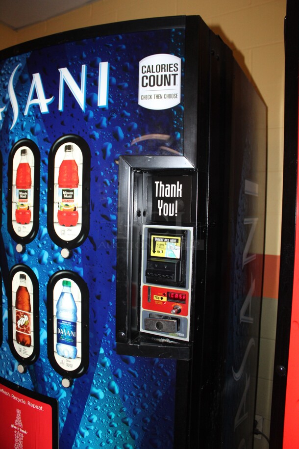 Dixie-Narco Refrigerated Vending Machine with Bill Acceptor! 115 Volts. 60HZ. 1 phase. 38x36x72. Does Not Include Keys! - Image 3 of 4