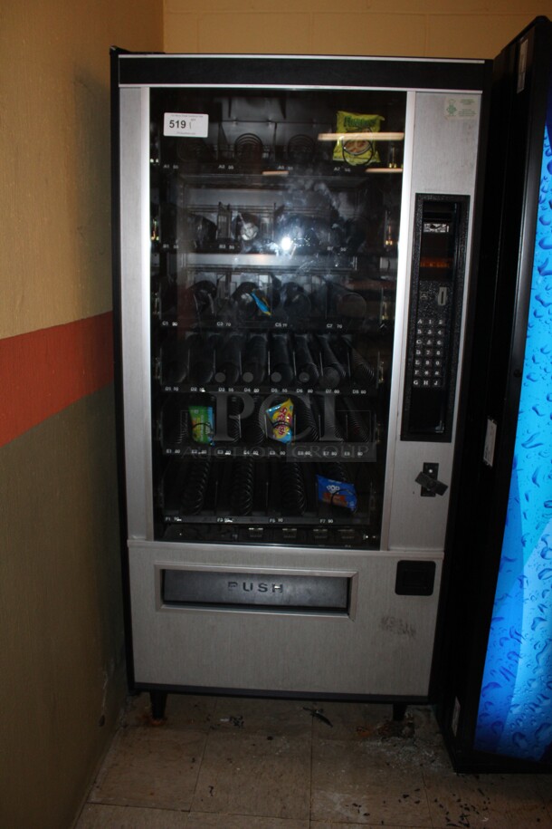 Snack Vending Machine with Coin Acceptor! 38x36x72 - Image 1 of 4