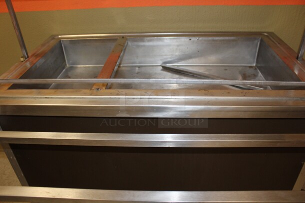 Atlas Metal Industries Model WH-3 Stainless Steel Commercial Warming Serving Station on Casters! 45x38x50 - Image 2 of 8