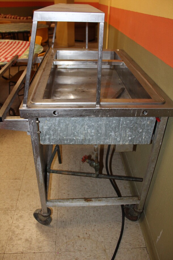 Atlas Metal Industries Model WH-3 Stainless Steel Commercial Warming Serving Station on Casters! 45x38x50 - Image 3 of 8