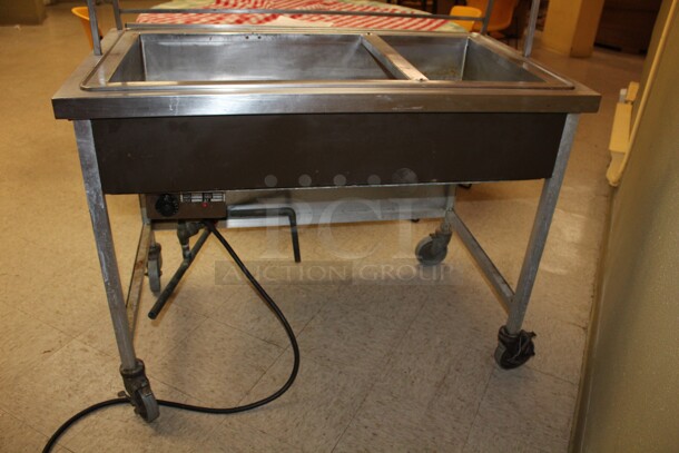 Atlas Metal Industries Model WH-3 Stainless Steel Commercial Warming Serving Station on Casters! 45x38x50 - Image 4 of 8