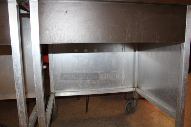 Stainless Steel Commercial Flatware Cart and Contents! 79x38.5x36 - Image 3 of 6