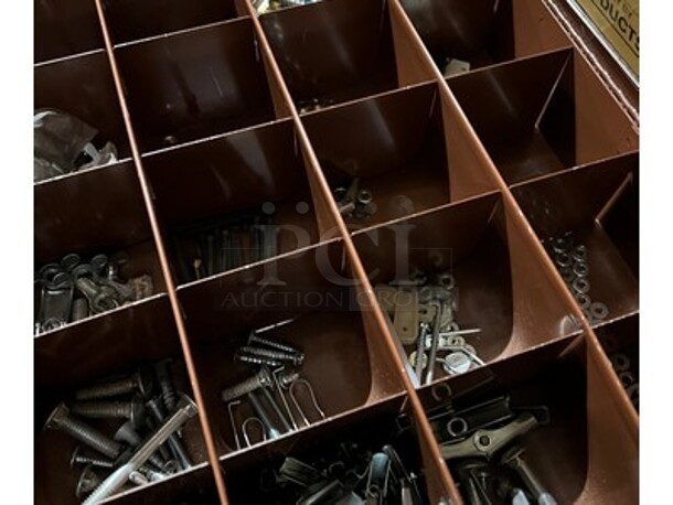 Steel Lawson Products, Inc Stackable Storage Cabinet with Various Screws, Nuts, Pull Rivets and Much More! 20x16x66 - Image 3 of 6