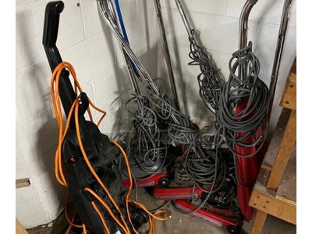 ALL ONE MONEY! Contents in Room! Lot Includes Various Vacuums, Commercial Vacuum Bags, Tubing, and More! Winning Bidder Can Take What They Want From Lot!