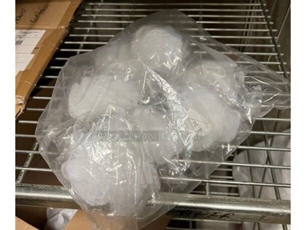 Contents in Room! Lot Includes Metal Shelving Units, Trash Can Liners, BRAND NEW Shower Poofs, BRAND NEW Shower Caps, Sewing Kits, Bigelow Tea Packets, BRAND NEW Tissues, Cleaning Bottles, and More! BUYER MUST REMOVE! Winning Bidder Can Take What They Want From Lot! - Image 5 of 12