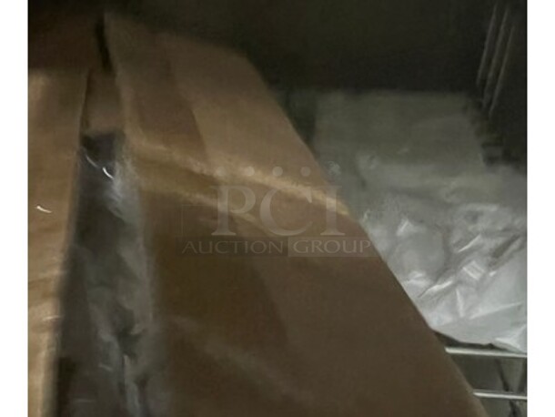 Contents in Room! Lot Includes Metal Shelving Units, Trash Can Liners, BRAND NEW Shower Poofs, BRAND NEW Shower Caps, Sewing Kits, Bigelow Tea Packets, BRAND NEW Tissues, Cleaning Bottles, and More! BUYER MUST REMOVE! Winning Bidder Can Take What They Want From Lot! - Image 6 of 12
