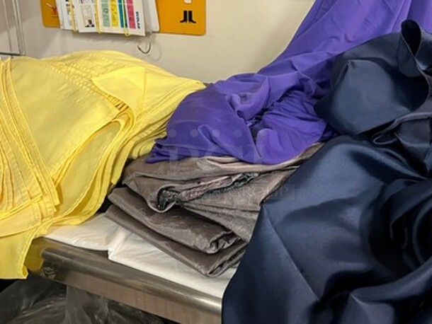 Stainless Steel Table, Various Linens, Laundry Bin/Cart, Hangers, Tissue Boxes, and More! BUYER MUST REMOVE! Winning Bidder Can Take What They Want From Lot! - Image 3 of 6