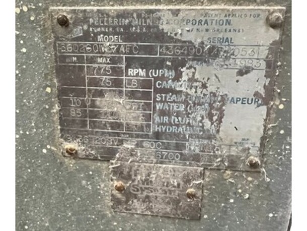 Milnor Model 36026QW 75lb Capacity Industrial Washer! 45x60x80. BUYER MUST REMOVE! ITEM WILL NEED TO BE DISASSEMBLED! - Image 6 of 6