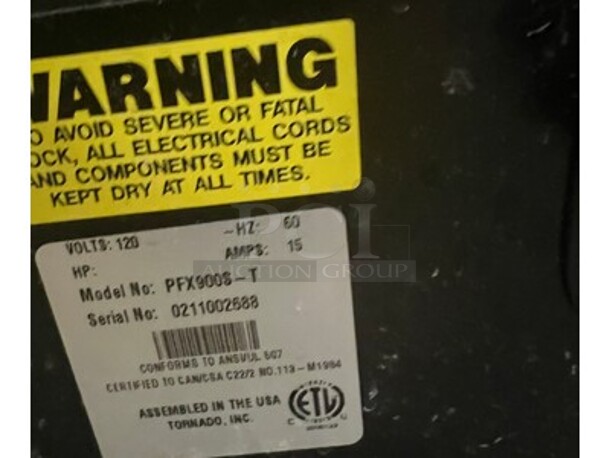 Tornado Model PFX900S-T Commercial Carpet Cleaner. 120 Volts. 35x12x33 - Image 5 of 5