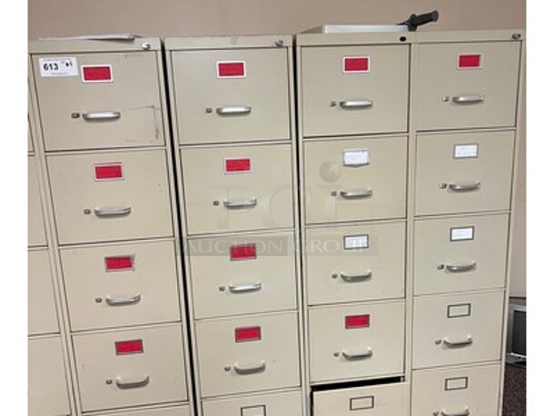 ALL ONE MONEY! Lot of 4 Filing Cabinets!
