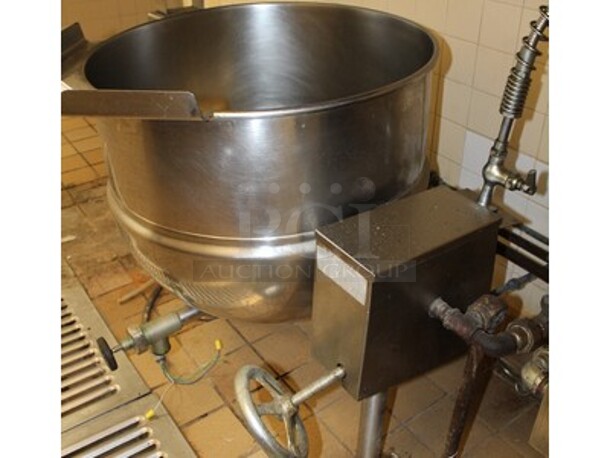 Stainless Steel Commercial Gas Tilt Kettle. Working Before Business Closed! 32x37x41 - Image 3 of 4