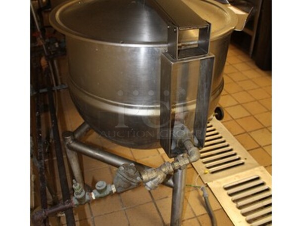 Stainless Steel Commercial Gas Tilt Kettle. Working Before Business Closed! 32x37x41 - Image 4 of 4