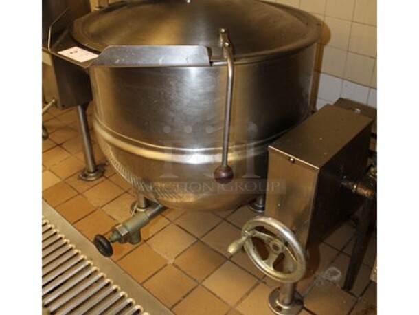 Stainless Steel Commercial Gas Tilt Kettle. Working Before Business Closed! 32x37x41 - Image 4 of 4
