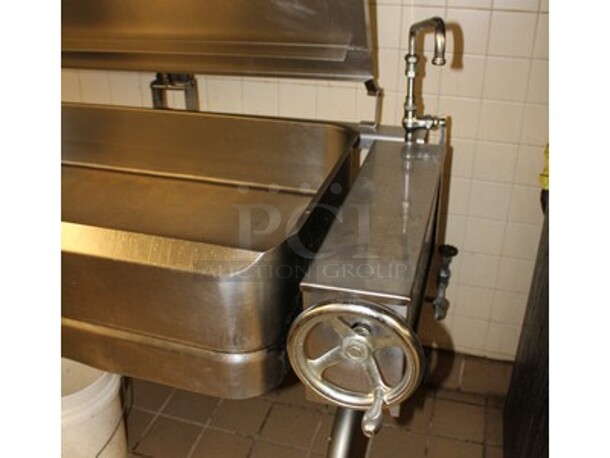 Stainless Steel Commercial Gas Tilt Skillet/Braising Pan. Working Before Business Closed! 58x32x36 - Image 3 of 5