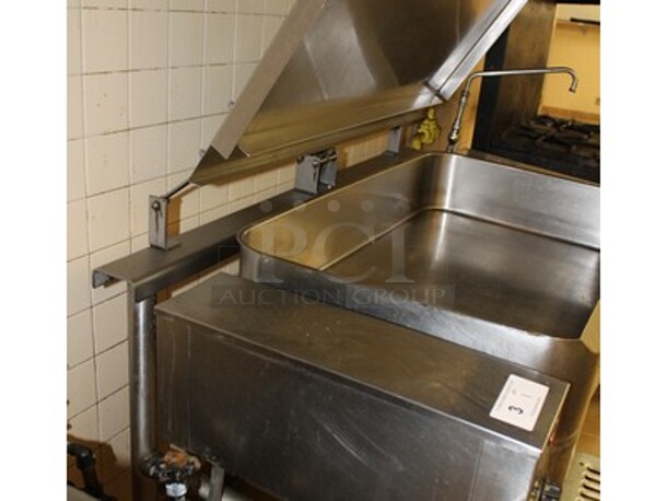 Stainless Steel Commercial Gas Tilt Skillet/Braising Pan. Working Before Business Closed! 58x32x36 - Image 5 of 5