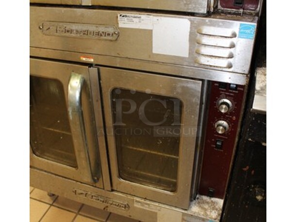 2 Southbend Model BGS/22SC Stainless Steel Commercial Gas Convection Ovens. Working Before Business Closed! 2X Your Bid! 38x30x65. - Image 5 of 7