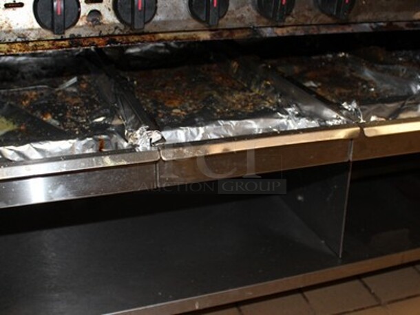 Stainless Steel Commercial Grill On Commercial Casters With Lower Storage. Working Before Business Closed! 58x36x40 - Image 3 of 8